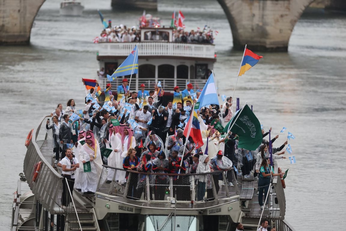 Церемония открытия Олимпийских игр в 2024 году. Фото: Reuters