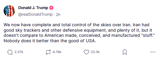 Трамп вимагає "безумовної капітуляції" від Ірану - фото 1