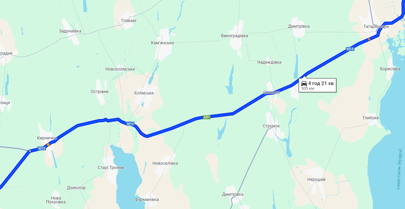 Дорога в Орловку