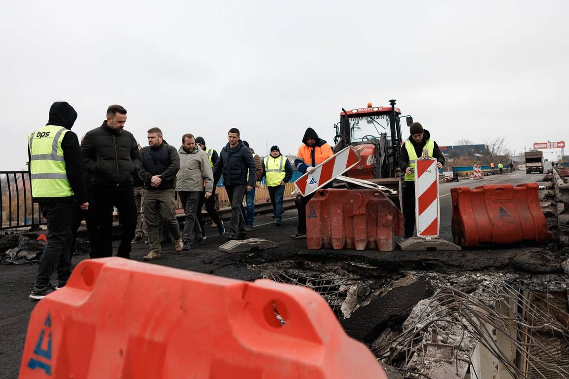 Зруйнований міст на Одещині