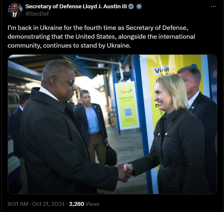 Ллойд Остін в Києві