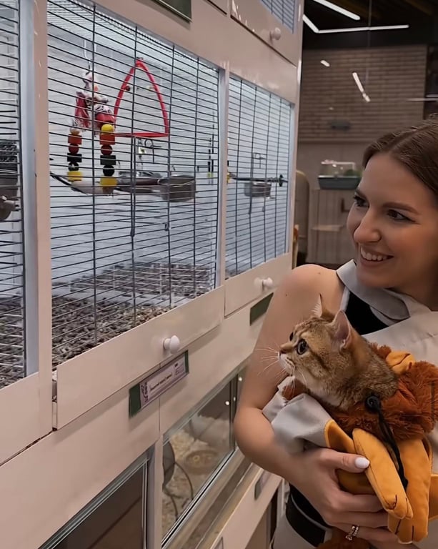 Наталья Литвин вместе с котом Сэнди. Фото: Instagram Наталья Литвин