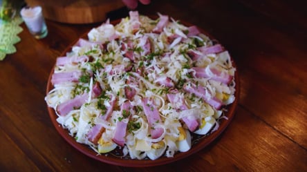 Традиционная мешанина на Пасху — салат из корзины - 290x166