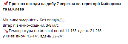 Якою буде погода на Київщині у неділю — прогноз синоптиків - фото 1