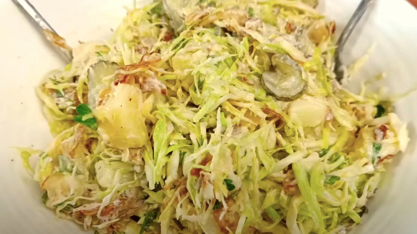 смачний ситний салат з капустою