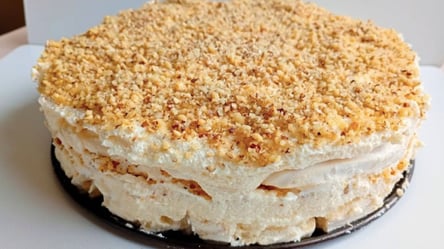 Киевский торт за 30 минут без духовки: нежный, как мороженое, тает во рту - 285x160
