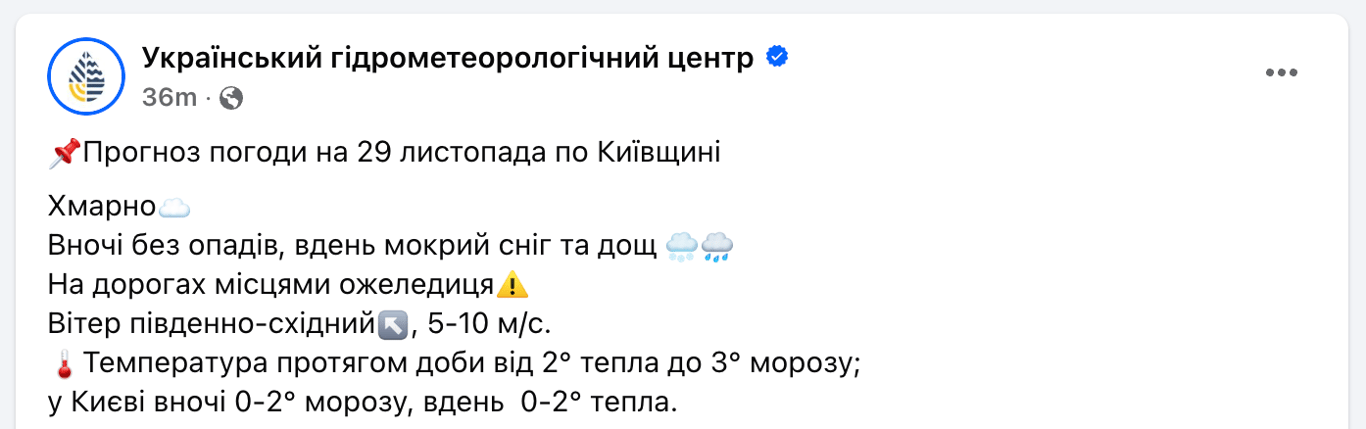 Погода у Києві