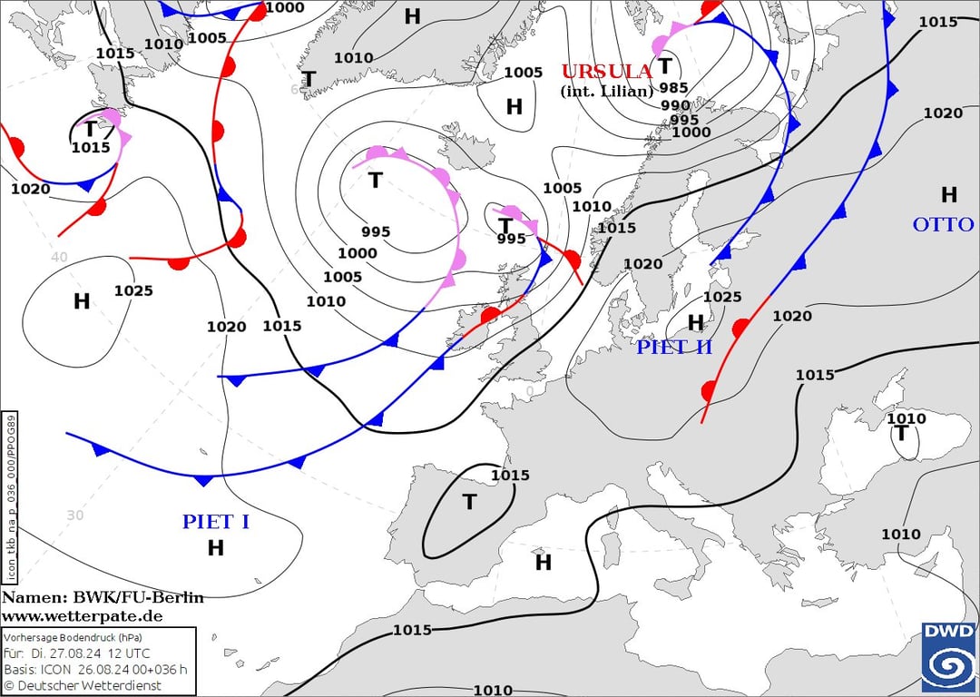 Погода в Україні завтра, 27 серпня
