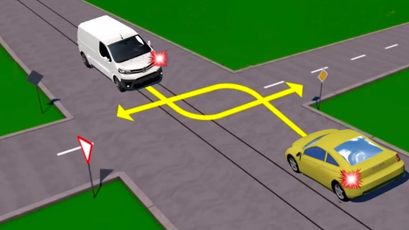 Коварный тест по ПДД: кто из водителей поворачивает по правильной траектории