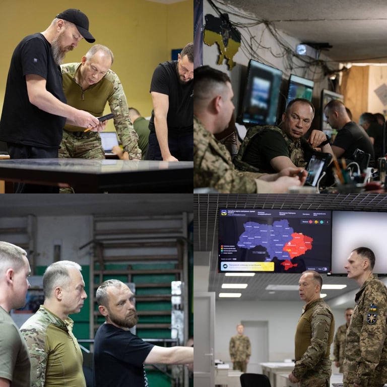 Сирський під час зустрічі із військовими. Фото: Telegram головнокомандувача