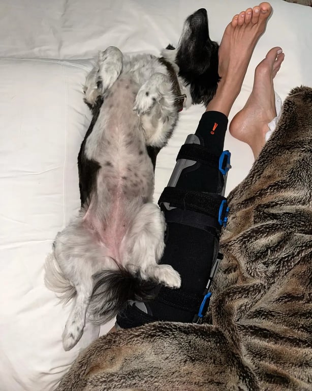 Канадська акторка Ніна Добрев після аварії. Фото: instagram.com/nina