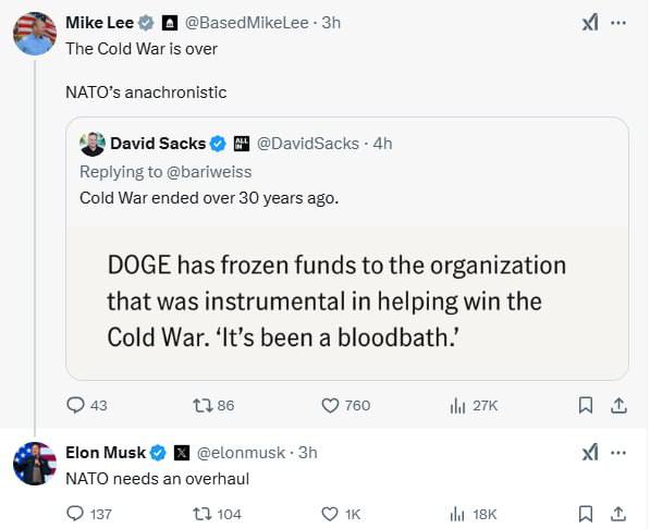 заява Маска про НАТО