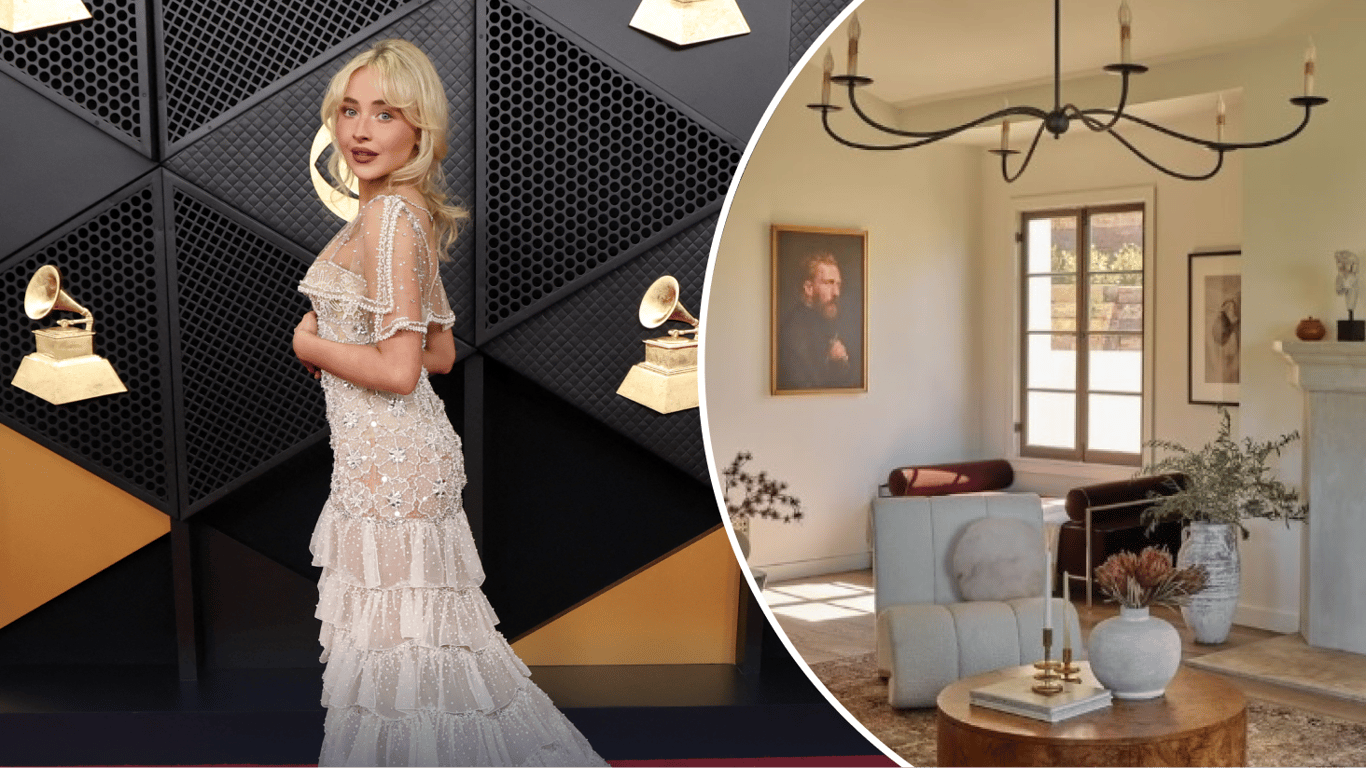 Дизайн у вітальні співачки Сабріни Карпентер: як відтворити позачасовий інтер'єр (фото)