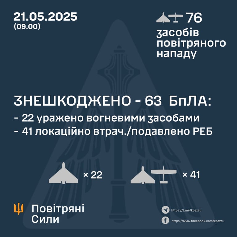 Повітряні сили ППО атака дронів