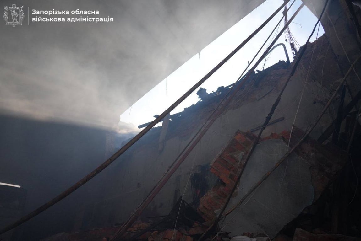 Автотранспортне підприємство в Запоріжжі знищене "шахедами": наслідки атаки