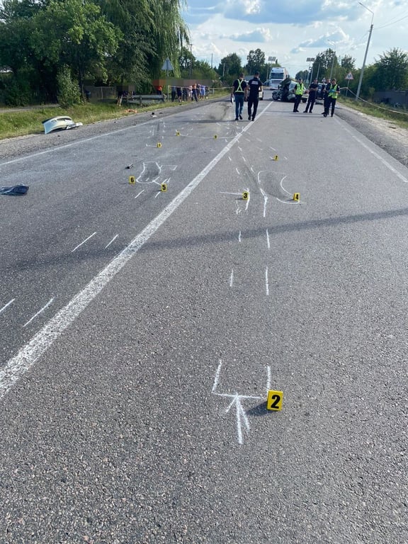 ДТП в Ровенской области 3 сентября 2023г. Фото: Полиция Ровенской области