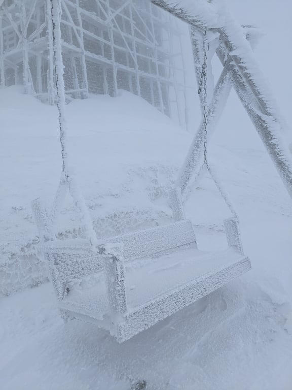 Сніг у Карпатах