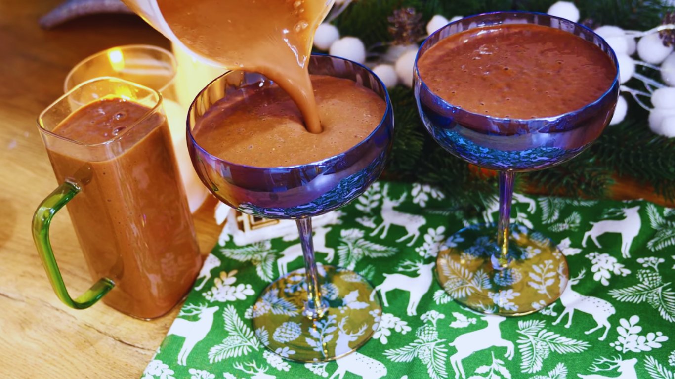 смачний десерт з хурмою та какао на новий рік