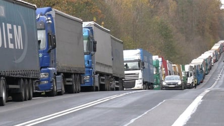 У ДПСУ назвали кількість вантажівок, які стоять у черзі на кордоні з Польщею - 285x160