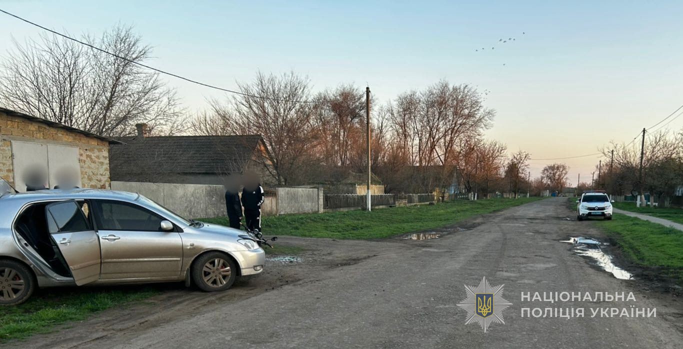 Поліцейська автівка на місці ДТП на Одещині