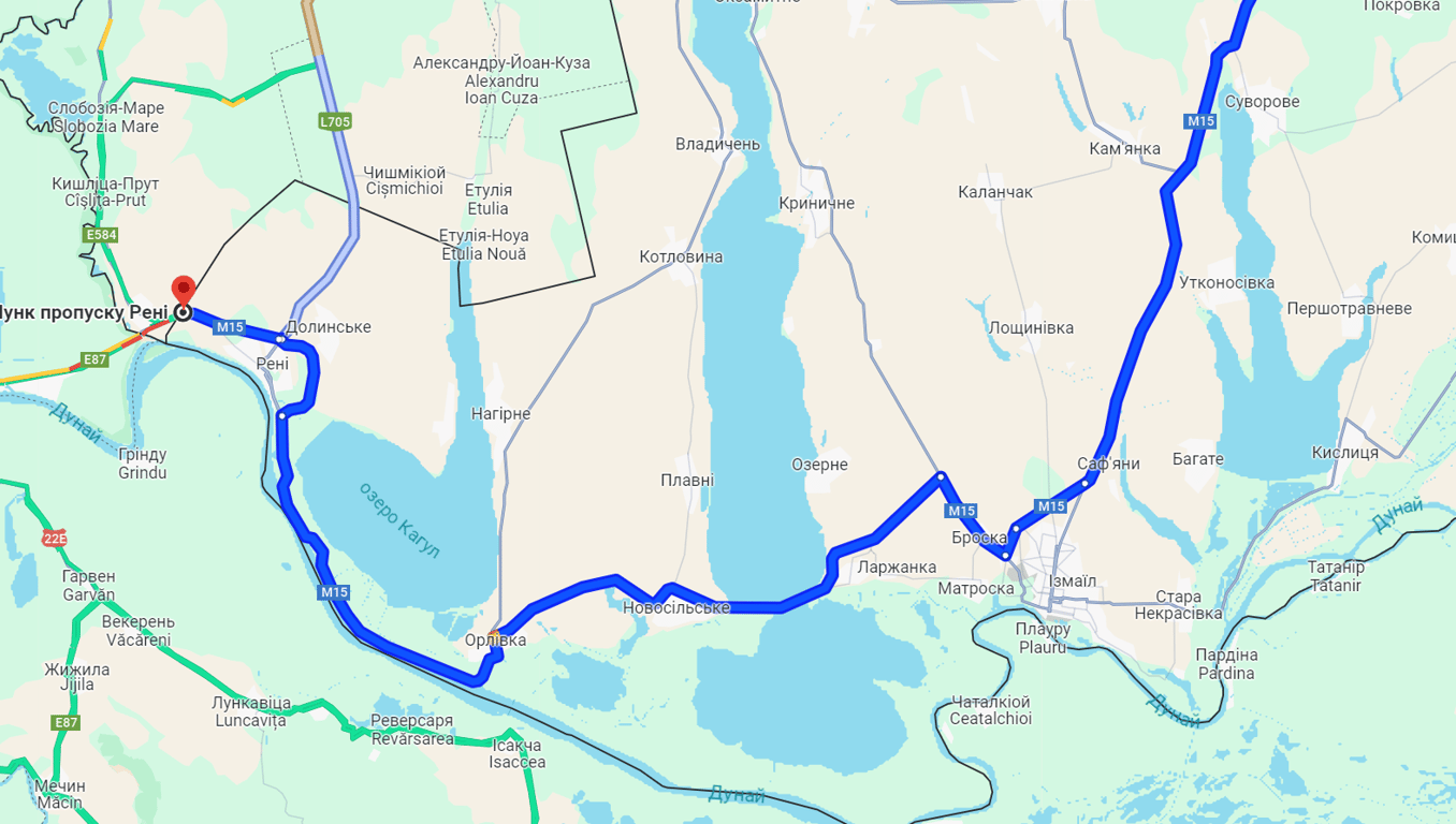 Очереди на КПП Рени