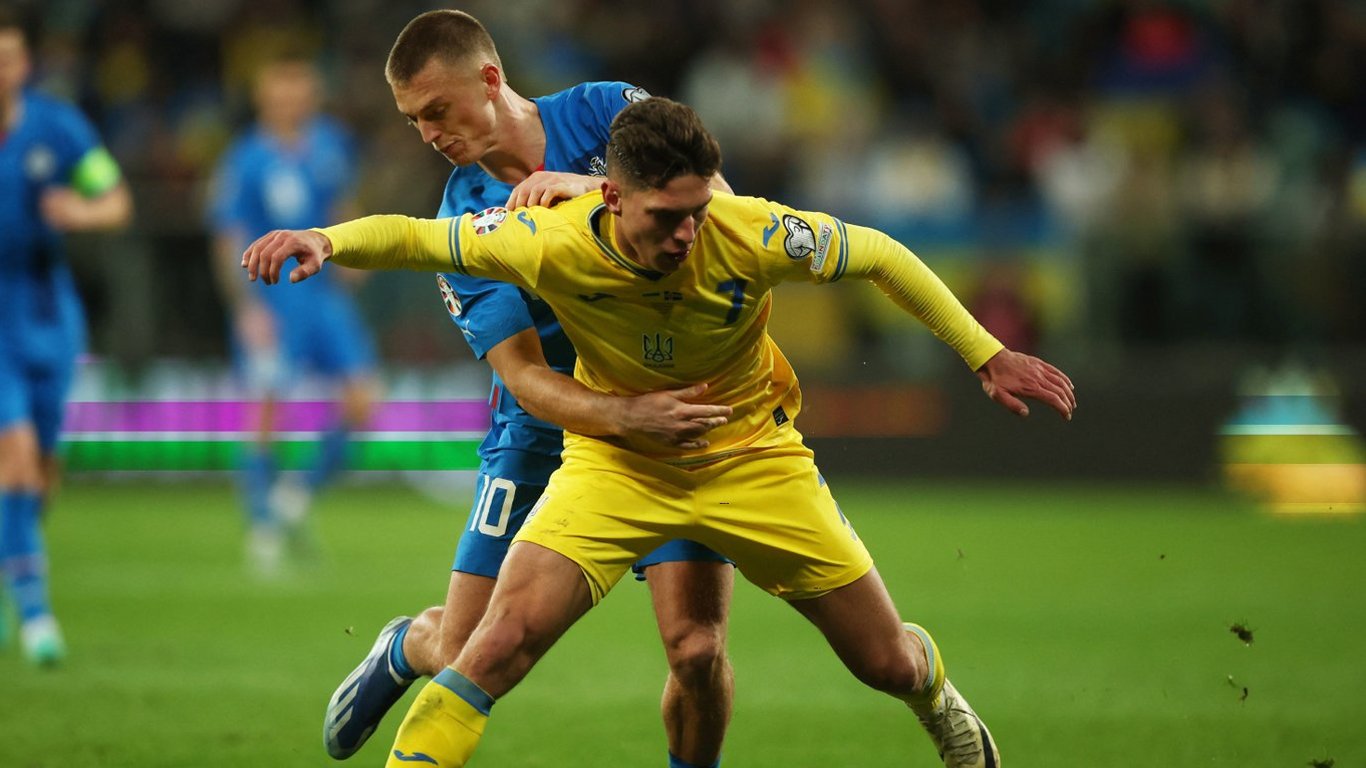 Судаков стал лучшим игроком в матче Украина — Исландия по версии авторитетного портала