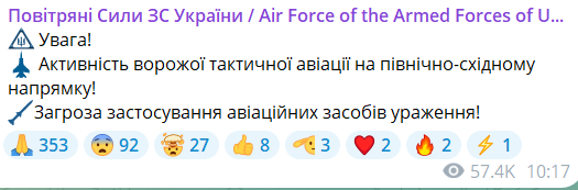 Повітряна тривога в Україні