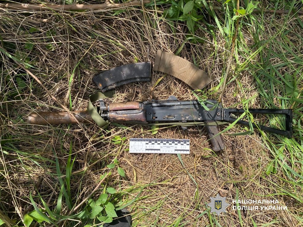 Автомат в кущах