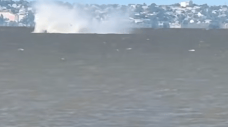 На Одещині дрон упав у водойму — відео потужного вибуху - 285x160