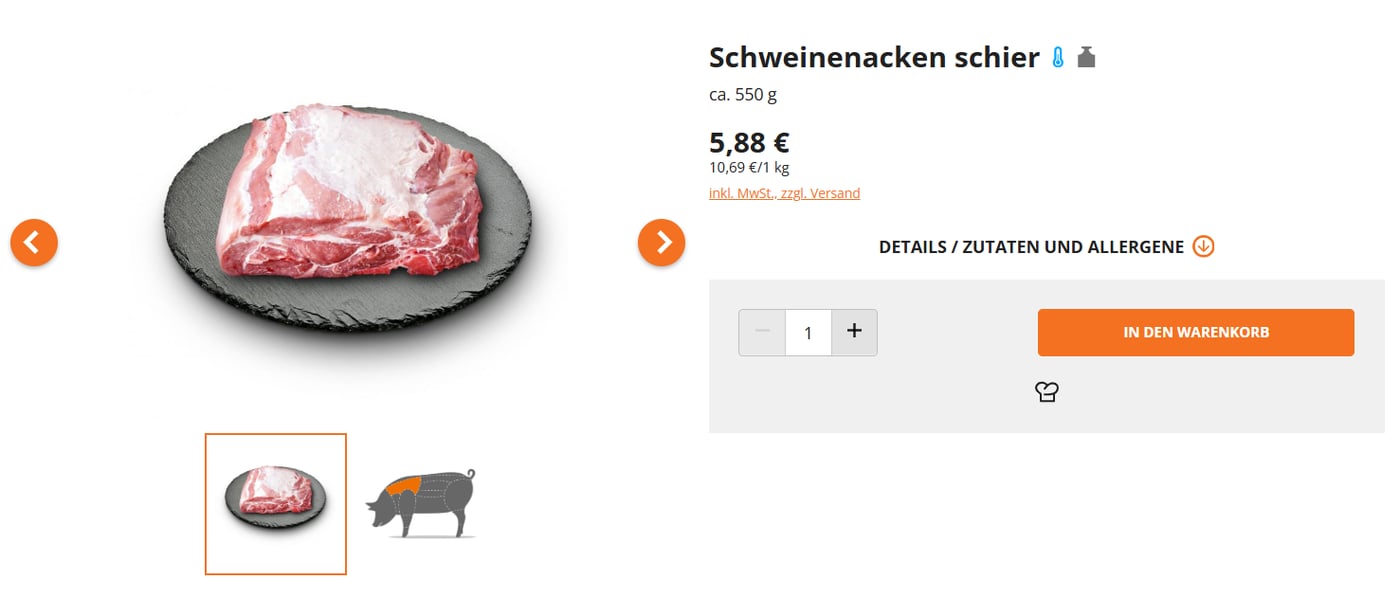 Ціни на мясо у Німеччині