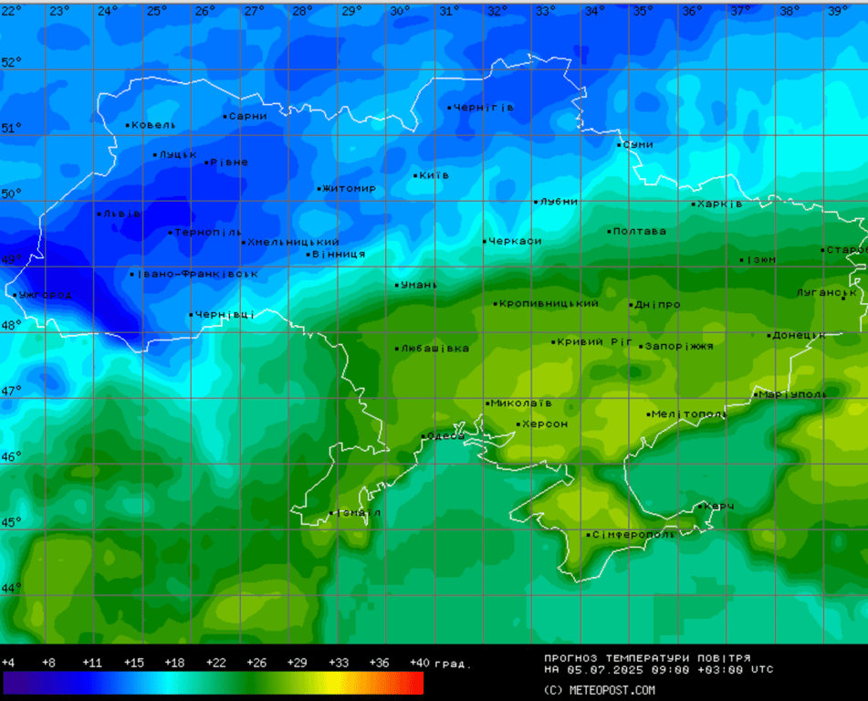Погода в Україні 5 липня