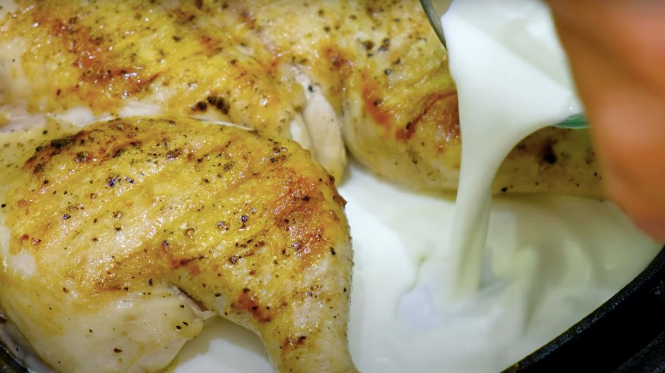 курица в соусе 