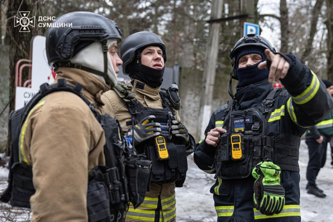 Наслідки обстрілу Сум 15 лютого