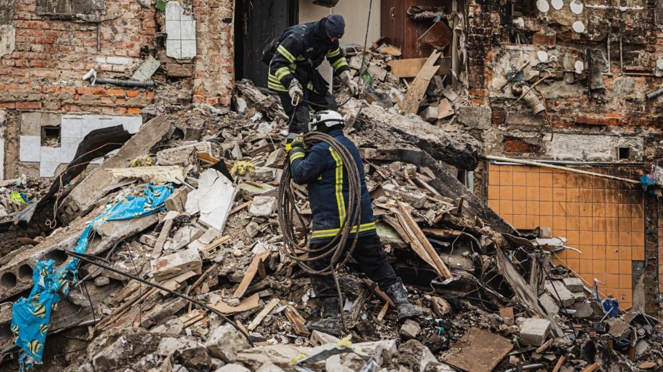 В Харькове завершился разбор завалов на месте разрушенной пятиэтажки
