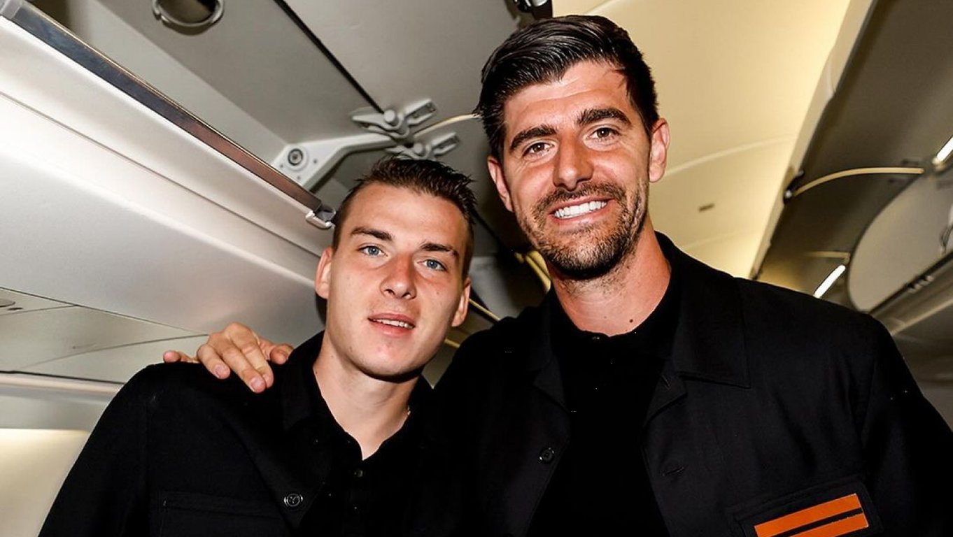 Тибо Куртуа и Андрей Лунин