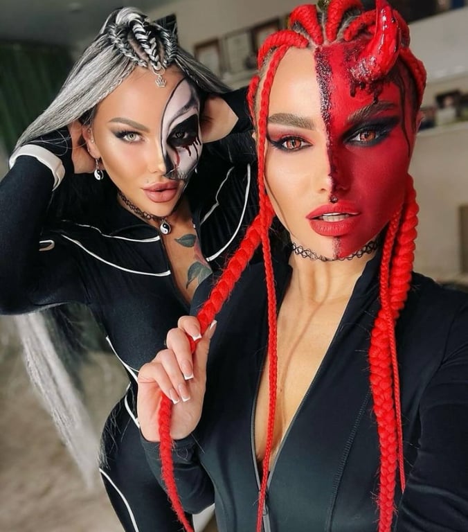 Яскраві зачіски на Геловін