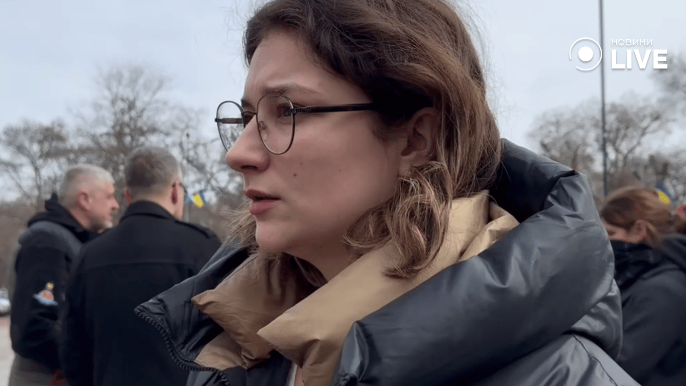 Прощание с убитым в Одессе Ганулом - фото 1