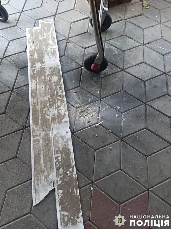 Місце вибуху гранати. Фото: Нацполіція