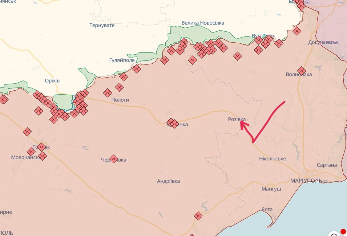 військова техніка через Маріуполь