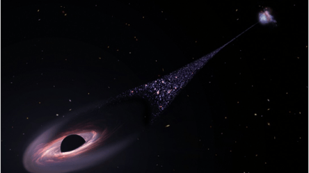 Ученые случайно обнаружили черную дыру с цепочкой звезд: что известно - 285x160
