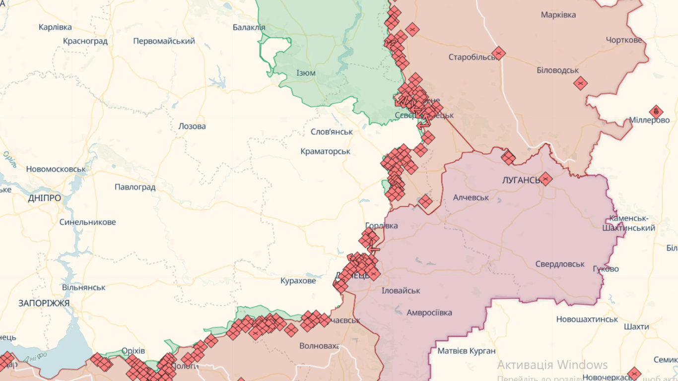 Карта бойових дій в Україні онлайн сьогодні, 01.10.2023: DeepState, Liveuamap, ISW