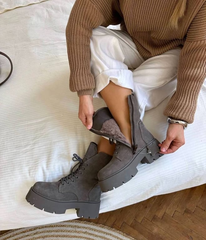 Черевики з шерпни теплий зимовий варіант