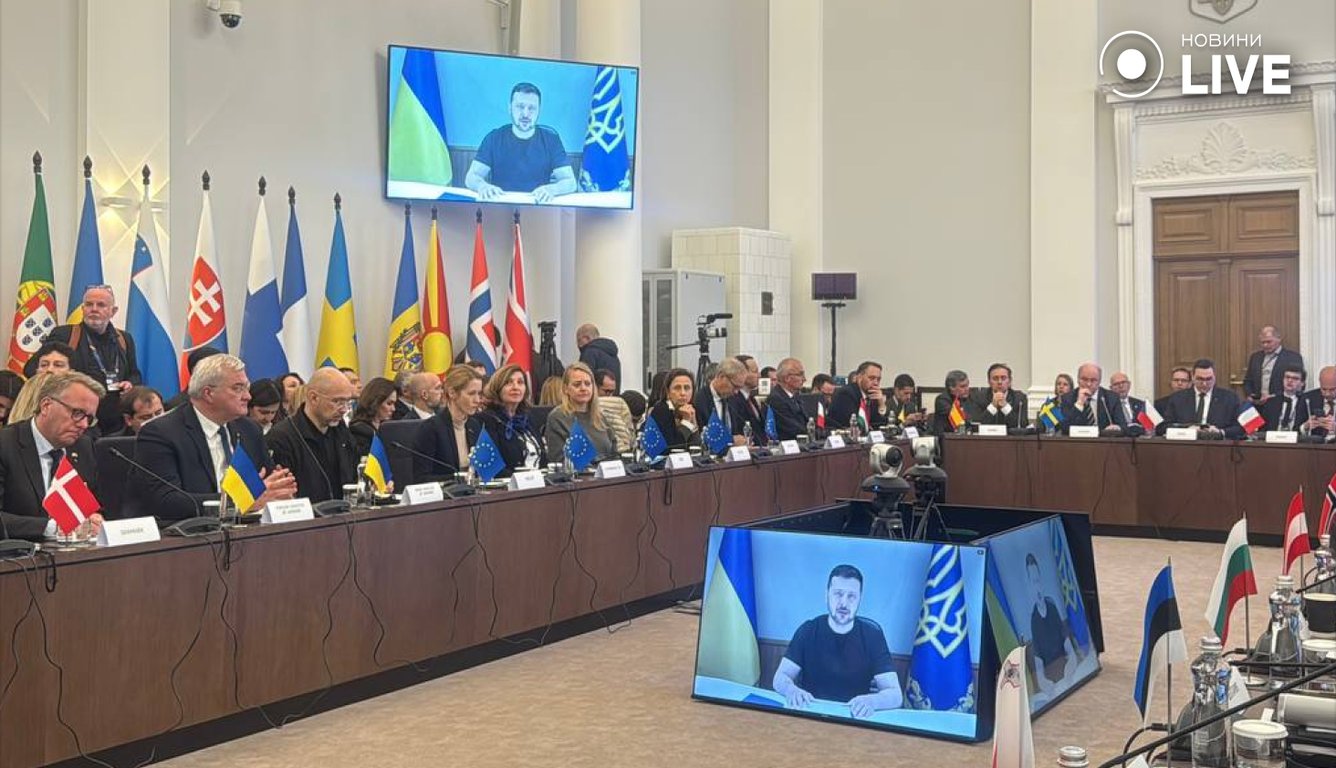 Zelensky at the Council of Europe in Lviv on May 9