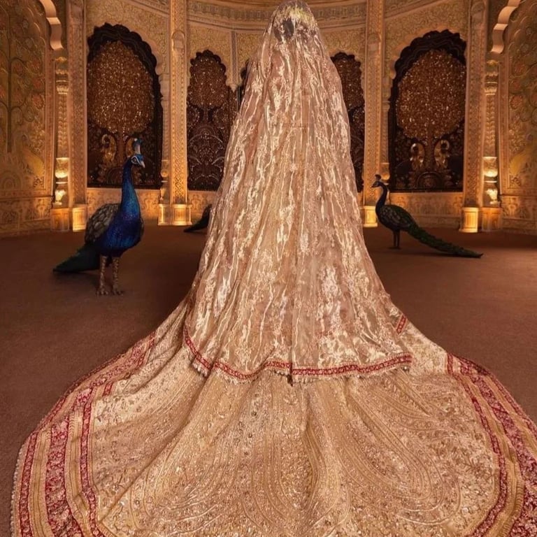 Невеста Радика Мерчант на свадьбе