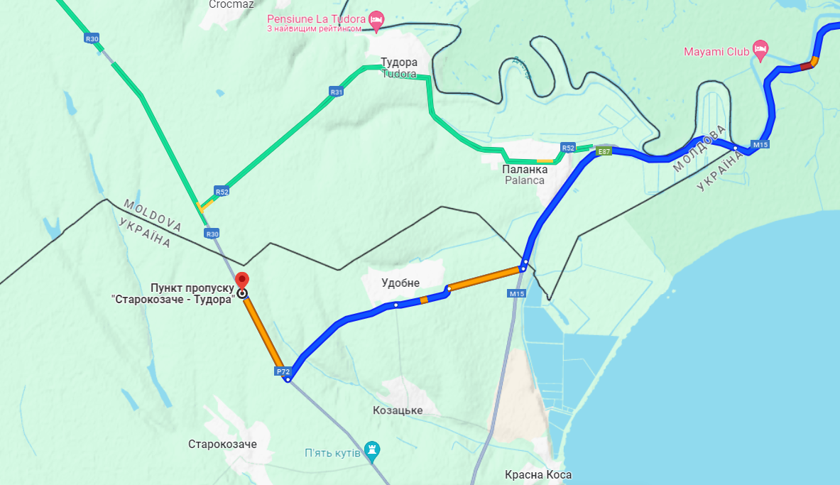 Пробки на КПП "Старокозаче — Тудора"