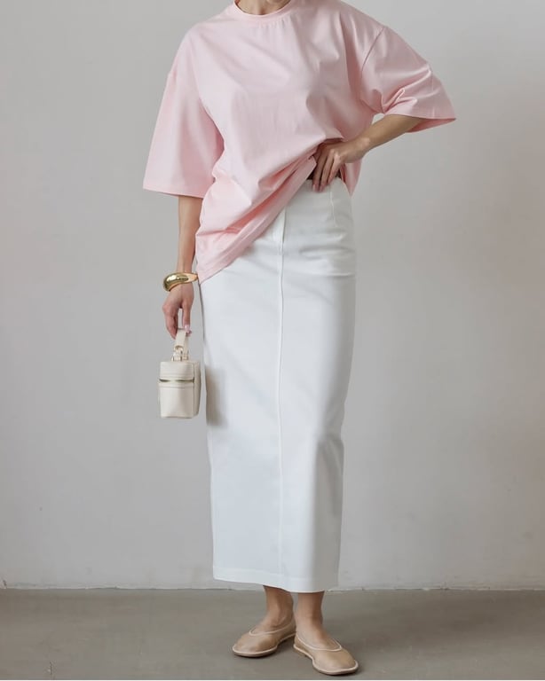 З чим носити білу довгу спідницю