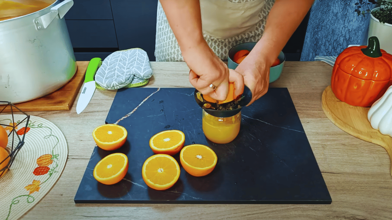 рецепт гарбузового соку з апельсинами