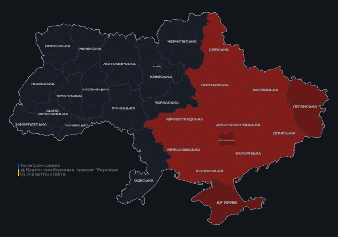 Карта повітряних тривог