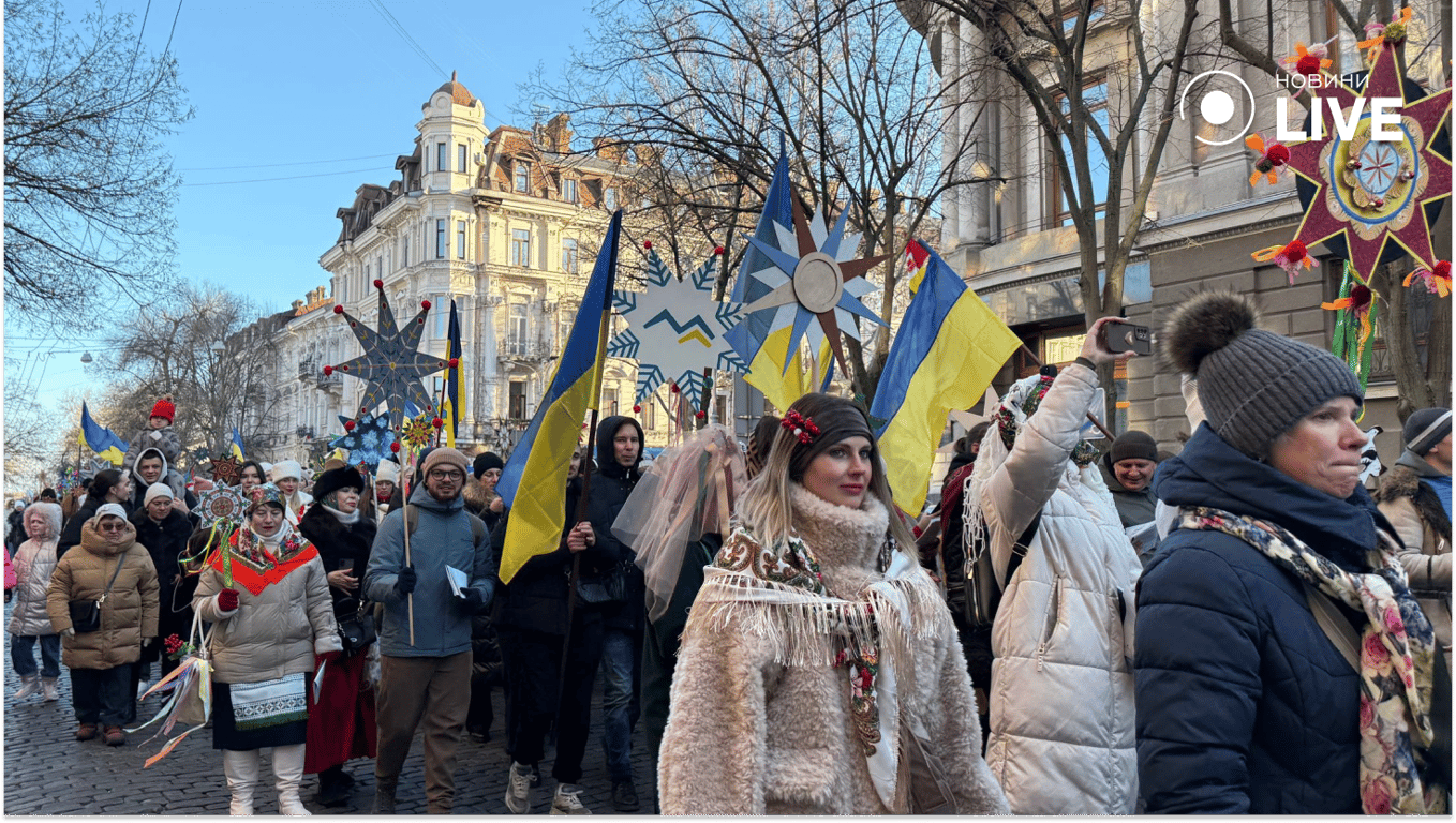 У центрі Одеси заспівали коляду