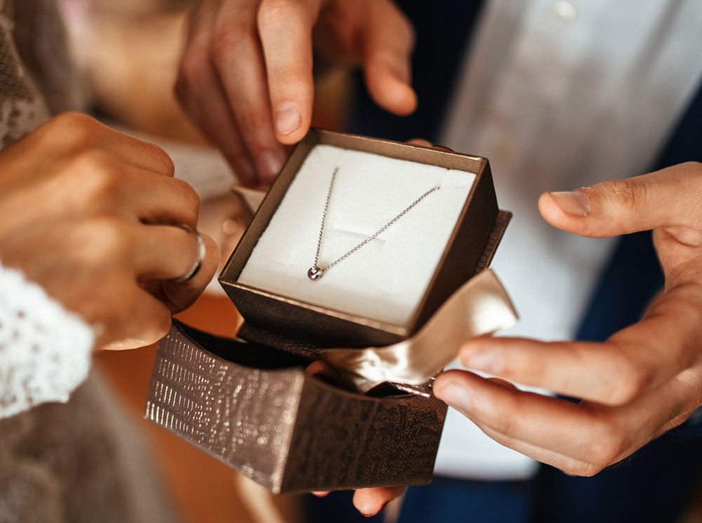 Украшение на подарок женщине